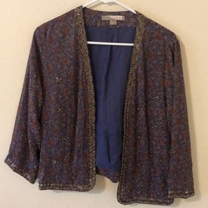 Forever 21 sz med cropped linen jacket
